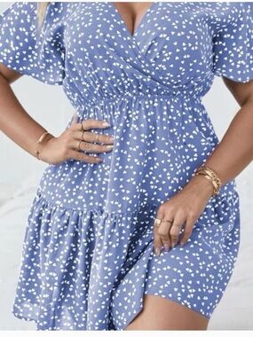 Blue heart dress